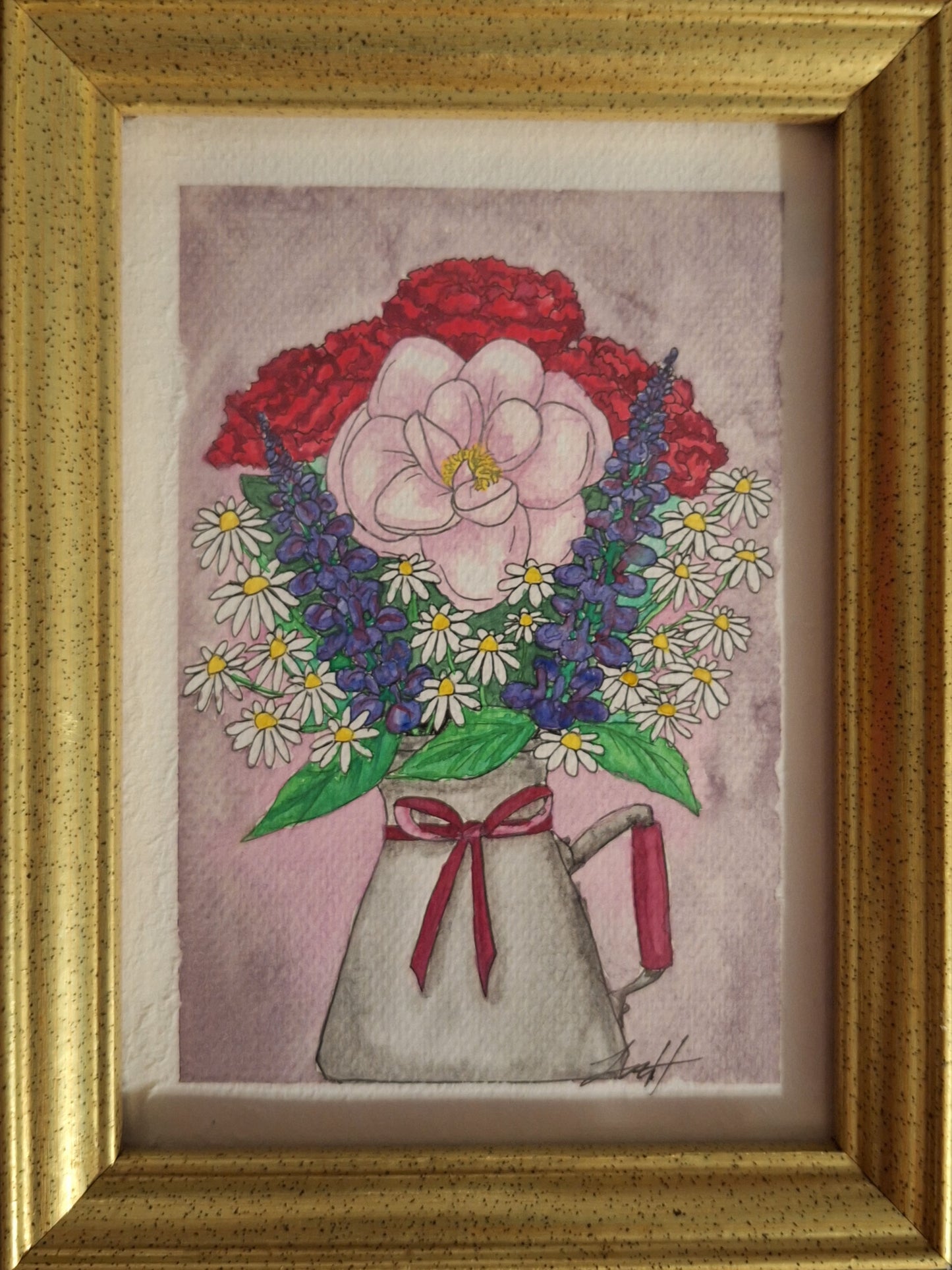 Original - Yearning - Framed Watercolor