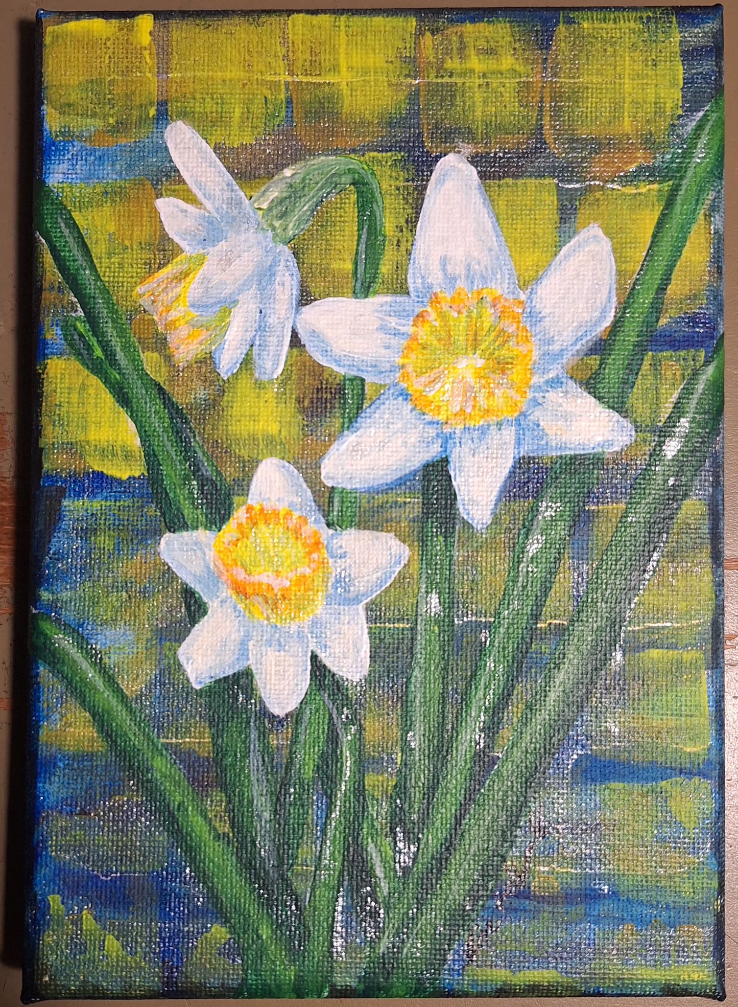 Original - Daffodils - Acrylic on Canvas