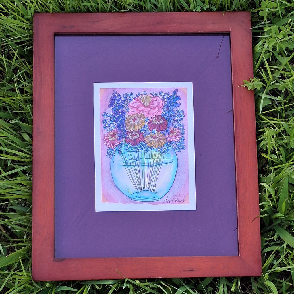 Original - "Distance" - Framed Watercolor
