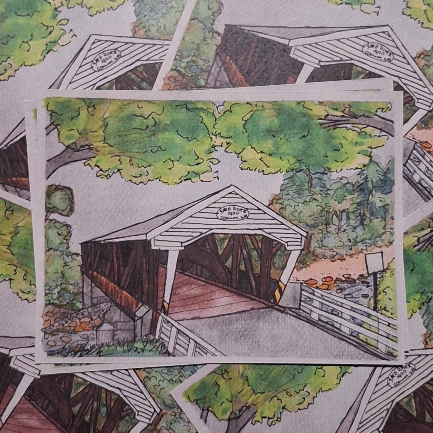 Print - Saco River Covered Bridge