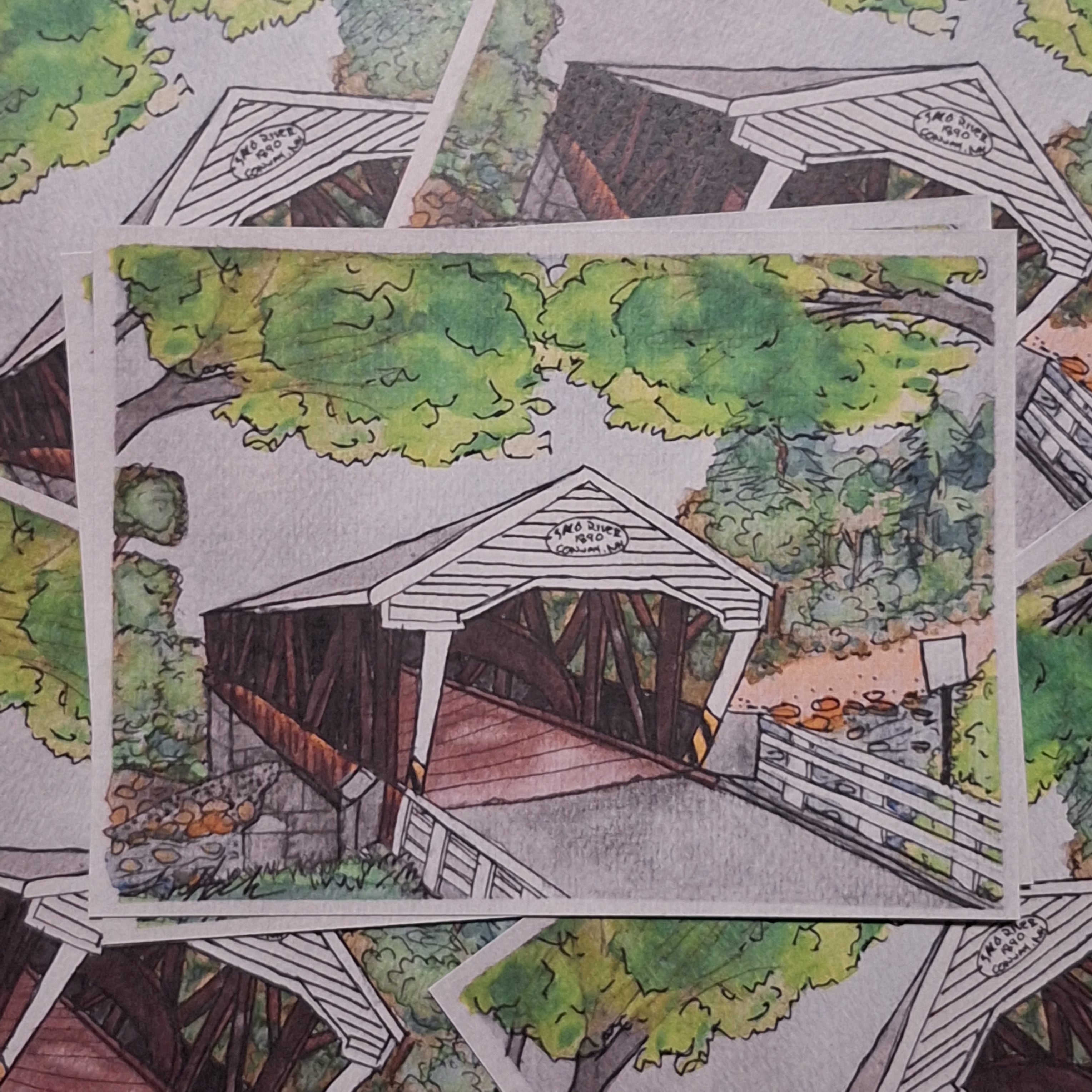 Print - Saco River Covered Bridge
