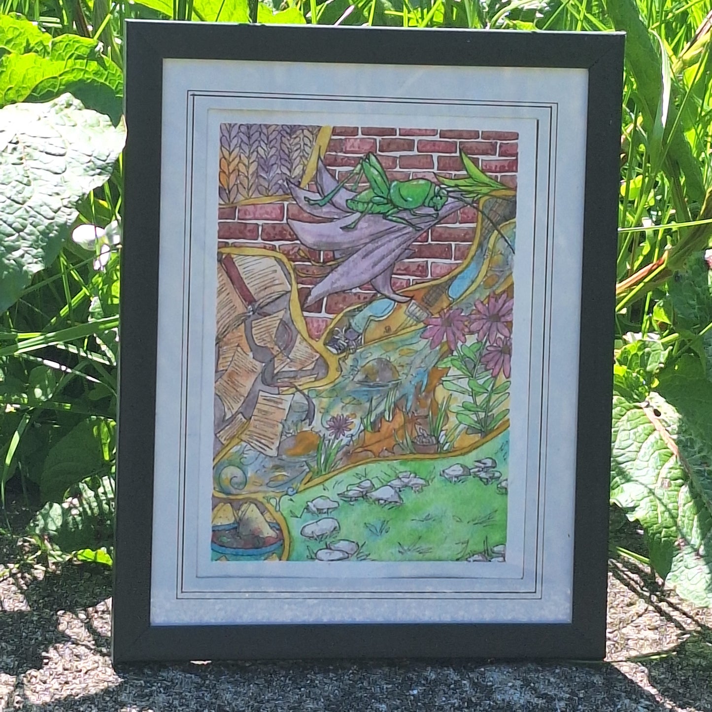 Original - Slice Showcase - Framed Watercolor