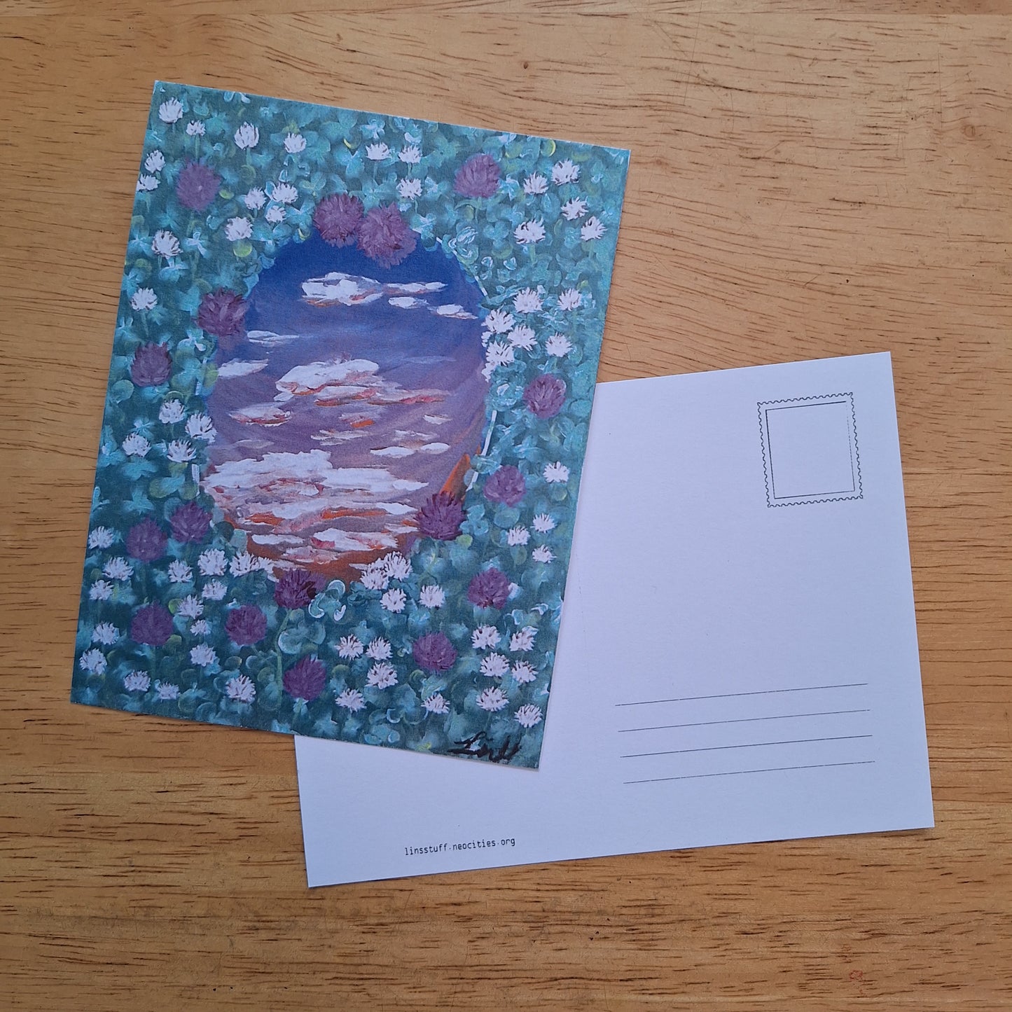 Postcard - Clover Reflection Portal